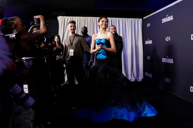 Zendaya arrives on the red carpet at the premiere of A24 s The Drama at Regal Union Square on Thursday, April 2, 2026 in New York City.  NYP20260402102 JOHNxANGELILLO