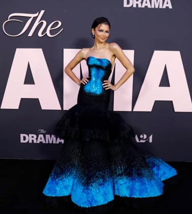 Zendaya arrives on the red carpet at the premiere of A24 s The Drama at Regal Union Square on Thursday, April 2, 2026 in New York City.  NYP20260402109 JOHNxANGELILLO