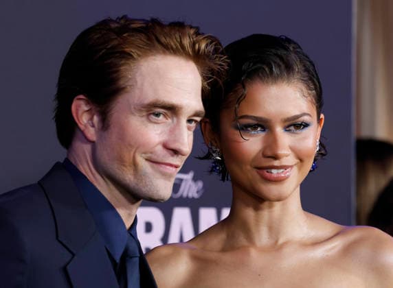 Robert Pattinson and Zendaya arrive on the red carpet at the premiere of A24 s The Drama at Regal Union Square on Thursday, April 2, 2026 in New York City.  NYP20260402114 JOHNxANGELILLO