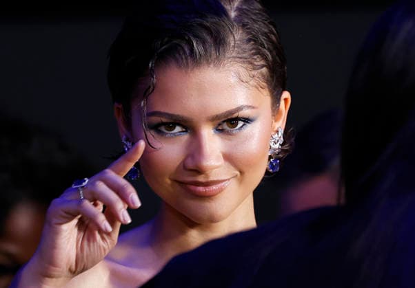 Zendaya arrives on the red carpet at the premiere of A24 s The Drama at Regal Union Square on Thursday, April 2, 2026 in New York City.  NYP20260402120 JOHNxANGELILLO