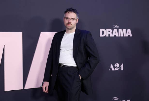 JJ McGlone arrives on the red carpet at the premiere of A24 s The Drama at Regal Union Square on Thursday, April 2, 2026 in New York City.  NYP20260402137 JOHNxANGELILLO
