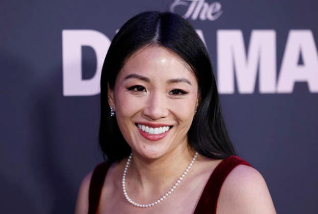 Constance Wu arrives on the red carpet at the premiere of A24 s The Drama at Regal Union Square on Thursday, April 2, 2026 in New York City.  NYP20260402140 JOHNxANGELILLO