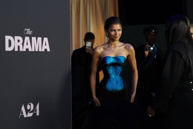 Zendaya at arrivals for THE DRAMA Premiere, Regal Union Square, New York, NY, April 02, 2026. Photo By: Kristin Callahan Everett Collection THE DRAMA Premiere PUBLICATIONXNOTxINxCANxCHNxFRAxITAxJPNxNORxPOLxRUSxESPxUKxUSA