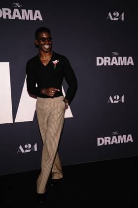 Mamoudou Athie at arrivals for THE DRAMA Premiere, Regal Union Square, New York, NY, April 02, 2026. Photo By: Kristin Callahan Everett Collection THE DRAMA Premiere PUBLICATIONXNOTxINxCANxCHNxFRAxITAxJPNxNORxPOLxRUSxESPxUKxUSA