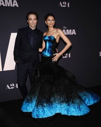 Robert Pattinson, Zendaya at arrivals for THE DRAMA Premiere, Regal Union Square, New York, NY, April 02, 2026. Photo By: Kristin Callahan Everett Collection THE DRAMA Premiere PUBLICATIONXNOTxINxCANxCHNxFRAxITAxJPNxNORxPOLxRUSxESPxUKxUSA