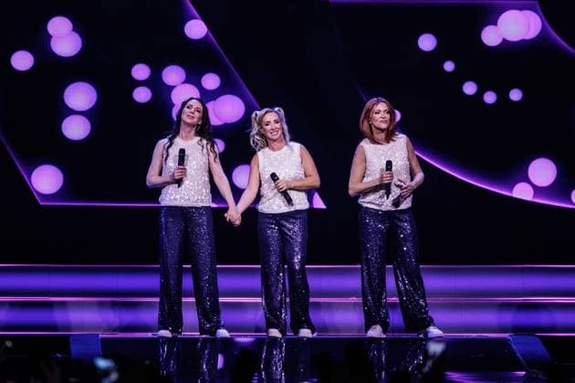 Rotterdam, The Netherlands, 2026-04-02 21:12:10 02-04-2026, Ahoy, Rotterdam, NLD. Premiere K3 Originals reunion concert. Photo: NL Beeld David Heukers. Karen Damen, Kathleen Aerts, Kristel Verbeke Credit: NL Beeld Heukers Media Inc  Copyright: xx x