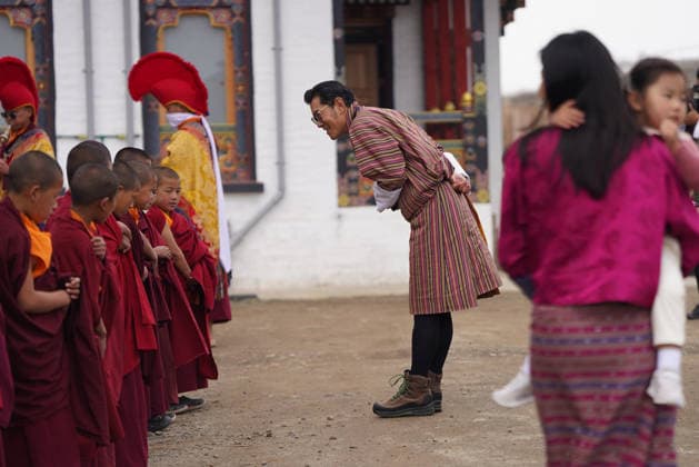 02-04-2026 Bhutan King Jigme Khesar Namgyel Wangchuck and Queen Jetsun Pema with Gyalsem Sonam Yangden Wangchuck, are on a Royal Visit to eastern Bhutan.  Copyright: xPPEx