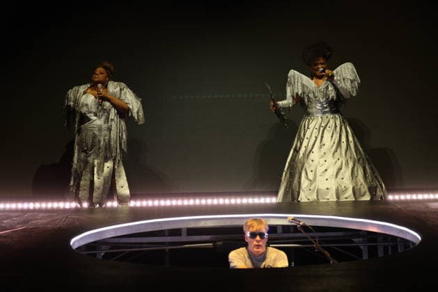 Basement Jaxx live at Royal Albert Hall, London, UK, 02 April 2026. Basement Jaxx performing live at Royal Albert Hall, London, UK, 02 April 2026., Credit:Roger Alarcon Avalon United Kingdom, London  Copyright: xRogerxAlarconx xAvalonx 1088304985