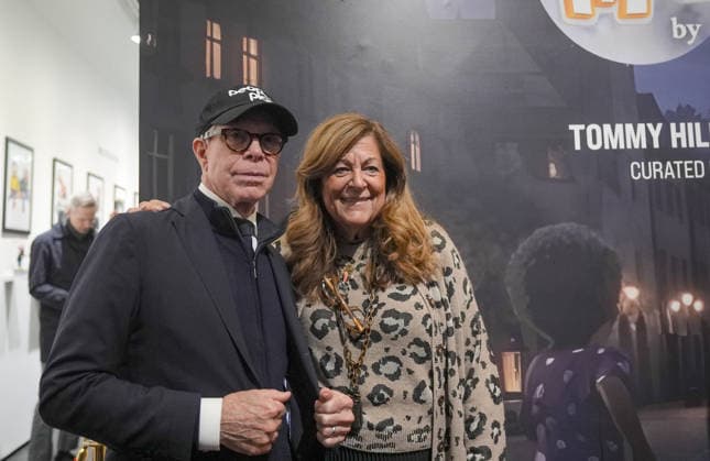 Artist Michael Fredo’s The Moonlighters hosted by Tommy Hilfiger and Andy Hilfiger in New York NEW YORK CITY, UNITED STATES - APRIL 02: Fern Mallis (R), a prominent American fashion executive Carmen D Alessio (not seen), one of the founders of Studio 54, attend the opening of Michael Fredo’s (not seen) The Moonlighters hosted by fashion designer Tommy Hilfiger (L) and Andy Hilfiger at One Art Space Tribeca, on April 2, 2026, New York City, U.S. The showcase features the presentation of the Smile Collection, inspired by curator MaryAnn Giella McCulloh’s first encounter with Michael Fredo’s whimsical, magical clay sculptures which brought an immediate smile, inspiring the collection’s name. Selcuk Acar Anadolu New York United States. Copyright: x2026xAnadoluxSelcukxAcarx