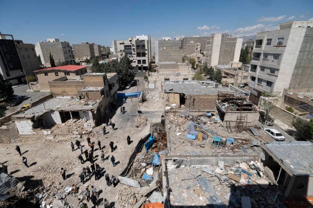 U.S.-Israeli Military Operations In Iran A view of a residential area affected during the United States-Israeli military operations in the city of Karaj in Alborz province, several kilometers west of Tehran, Iran, on April 3, 2026. The area was struck on March 9. Karaj Iran  Copyright: xMortezaxNikoubazlx originalFilename: nikoubazl-usisrael260403_np6vj.jpg