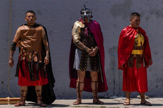 April 3, 2026, Mexico City, Mexico: Inmates reenacted the Passion of Christ during Holy Week 2026 at the East Male Preventive Prison in Mexico City in a performance prepared over months that included the Last Supper, the Stations of the Cross, and the crucifixion. Relatives of the inmates attended the event. Mexico City Mexico - ZUMAl178 20260403_znp_l178_046 Copyright: xCristianxLeyvax