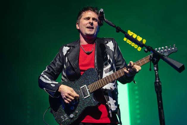 Muse Play O2 Academy Brixton London - 3 Apr 2026 Matt Bellamy of Muse rock band, performs live on stage at the O2 Academy Brixton London. Muse played an intimate album launch show at the O2 Academy Brixton London on April 3rd to celebrate their 10th studio album The Wow! Signal The Album will be released later this year. Muse are Matt Bellamy, Chris Wolstenholme and Dominic Howard. London United Kingdom Copyright: xBonniexBritainx xSOPAxImagesx MUS01744