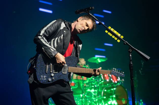 Muse Play O2 Academy Brixton London - 3 Apr 2026 Matt Bellamy of Muse rock band, performs live on stage at the O2 Academy Brixton London. Muse played an intimate album launch show at the O2 Academy Brixton London on April 3rd to celebrate their 10th studio album The Wow! Signal The Album will be released later this year. Muse are Matt Bellamy, Chris Wolstenholme and Dominic Howard. London United Kingdom Copyright: xBonniexBritainx xSOPAxImagesx MUS01781