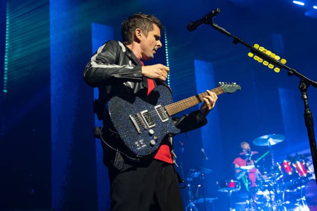 Muse Play O2 Academy Brixton London - 3 Apr 2026 Matt Bellamy of Muse rock band, performs live on stage at the O2 Academy Brixton London. Muse played an intimate album launch show at the O2 Academy Brixton London on April 3rd to celebrate their 10th studio album The Wow! Signal The Album will be released later this year. Muse are Matt Bellamy, Chris Wolstenholme and Dominic Howard. London United Kingdom Copyright: xBonniexBritainx xSOPAxImagesx MUS01836