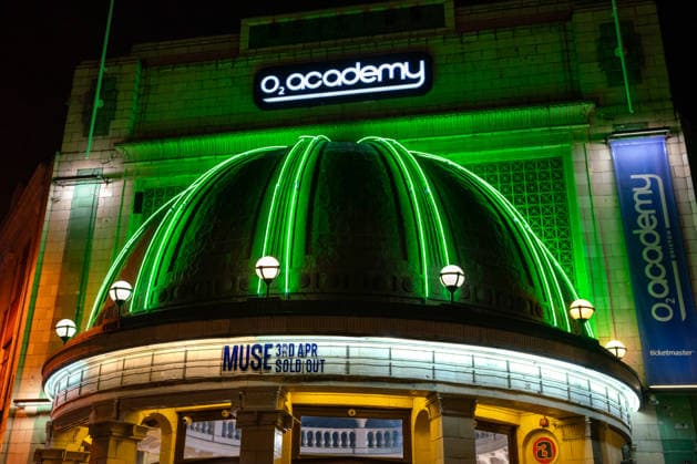 Muse Play O2 Academy Brixton London - 3 Apr 2026 The Front of the O2 Academy in Brixton London with Muse sign. Muse played an intimate album launch show at the O2 Academy Brixton London on April 3rd to celebrate their 10th studio album The Wow! Signal The Album will be released later this year. Muse are Matt Bellamy, Chris Wolstenholme and Dominic Howard. London United Kingdom Copyright: xBonniexBritainx xSOPAxImagesx MUS02291
