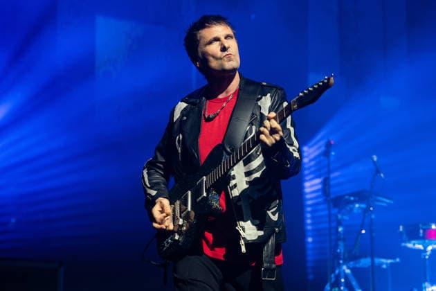April 3, 2026, London, United Kingdom: Matt Bellamy of Muse rock band, performs live on stage at the O2 Academy Brixton London. Muse played an intimate album launch show at the O2 Academy Brixton London on April 3rd to celebrate their 10th studio album The Wow! Signal The Album will be released later this year..Muse are Matt Bellamy, Chris Wolstenholme and Dominic Howard. London United Kingdom  - ZUMAs197 20260403_aaa_s197_320 Copyright: xBonniexBritainx