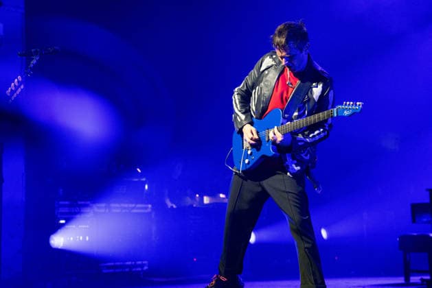 April 3, 2026, London, United Kingdom: Matt Bellamy of Muse rock band, performs live on stage at the O2 Academy Brixton London. Muse played an intimate album launch show at the O2 Academy Brixton London on April 3rd to celebrate their 10th studio album The Wow! Signal The Album will be released later this year..Muse are Matt Bellamy, Chris Wolstenholme and Dominic Howard. London United Kingdom - ZUMAs197 20260403_aaa_s197_312 Copyright: xBonniexBritainx