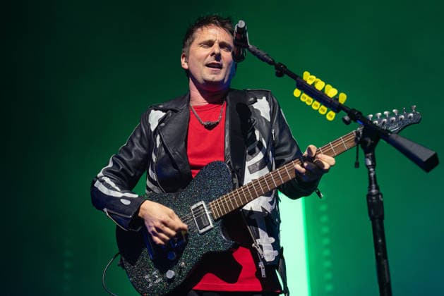 April 3, 2026, London, United Kingdom: Matt Bellamy of Muse rock band, performs live on stage at the O2 Academy Brixton London. Muse played an intimate album launch show at the O2 Academy Brixton London on April 3rd to celebrate their 10th studio album The Wow! Signal The Album will be released later this year..Muse are Matt Bellamy, Chris Wolstenholme and Dominic Howard. London United Kingdom - ZUMAs197 20260403_aaa_s197_313 Copyright: xBonniexBritainx