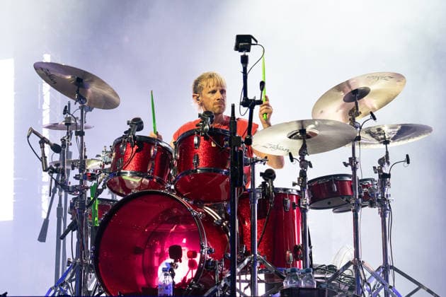 April 3, 2026, London, United Kingdom: Dominic Howard of Muse rock band, performs live on stage at the O2 Academy Brixton London. Muse played an intimate album launch show at the O2 Academy Brixton London on April 3rd to celebrate their 10th studio album The Wow! Signal The Album will be released later this year..Muse are Matt Bellamy, Chris Wolstenholme and Dominic Howard. London United Kingdom - ZUMAs197 20260403_aaa_s197_317 Copyright: xBonniexBritainx