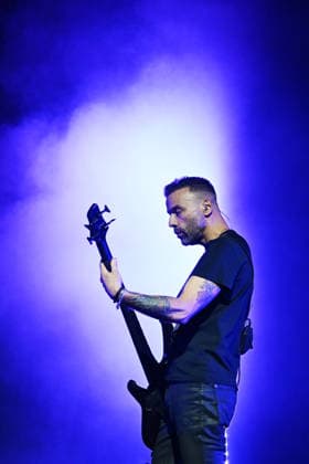 Muse performing at O2 Brixton Academy LONDON, ENGLAND - APRIL 03: Chris Wolstenholme of ˜Muse™ performing at O2 Brixton Academy on April 03, 2026 in London, England. EDITORIAL USE ONLY! CAP MAR MAR Great Britain Copyright: xMartinxHarris CapitalxPicturesx