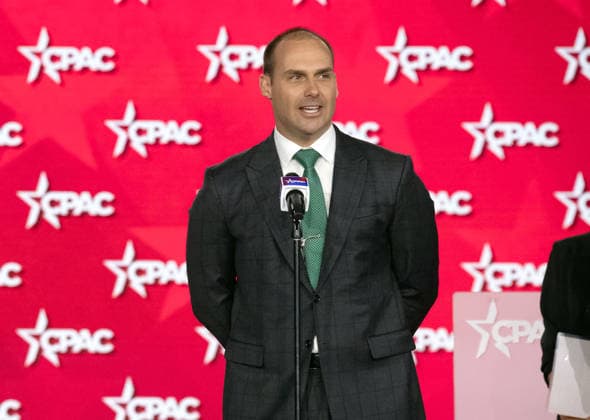 April 4, 2026, Grapevine, Texas, USA: Eduardo Bolsonaro, Member of the Chamber of Deputies of Brazil, speaks at CPAC 2026 at the Gaylord Texan Resort & Convention Center in Grapevine, Texas on Friday, March 27, 2026 Grapevine USA - ZUMAs152 20260404_faa_s152_004 Copyright: xAbbasxShirmohammadix-xPanoramicx