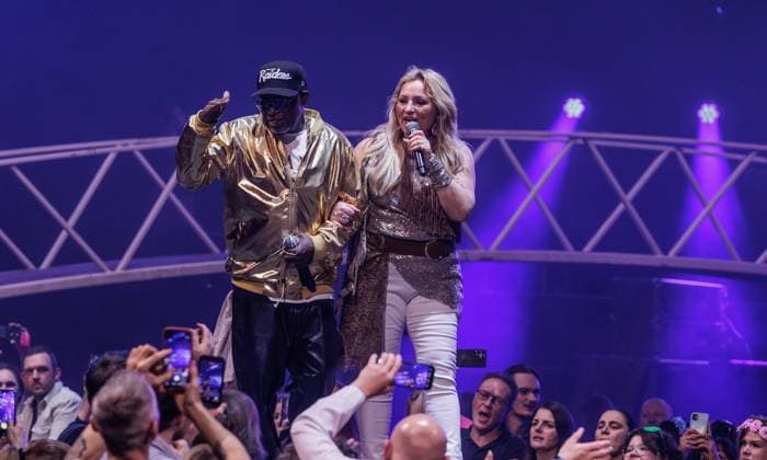 Hasselt, The Netherlands, 2026-04-04 21:58:59 04-04-2026, Trixxo Arena, Hasselt, BEL. I love the 90 s. Photo: NL Image David Heukers. 2 Brothers on the 4th Floor. Desray, Desiree Manders, D-Rock, Rene Phillips Credit: NL Beeld Heukers Media  Copyright: xx x