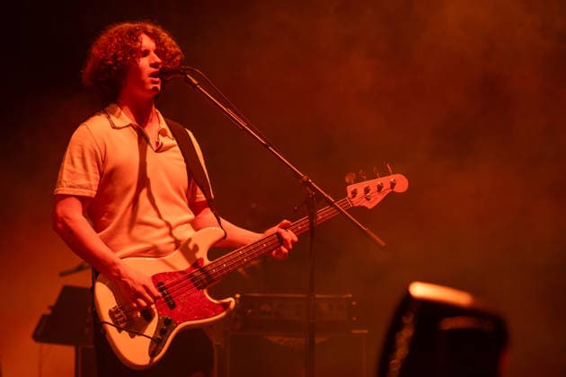 The Royston Club live in Birmingham The Royston Club play Birmingham Utilita Arena on Saturday 4 April, supporting Richard Ashcroft. Picture shows bassist Dave Tute., Credit:James Berry Avalon  Copyright: xJamesxBerryx xAvalonx 1088719743