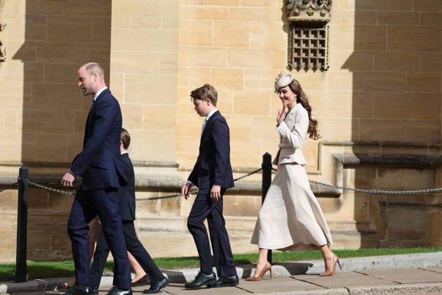 . 05 04 2026. Windsor , United Kingdom. UK Royals arriving at the Easter Sunday church service at Windsor Castle , United Kingdom.  xStephenxLockx xi-Imagesx IIM-26682-0006