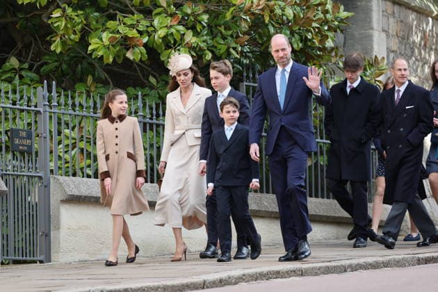 . 05 04 2026. Windsor , United Kingdom. UK Royals arriving at the Easter Sunday church service at Windsor Castle , United Kingdom.  xStephenxLockx xi-Imagesx IIM-26682-0031