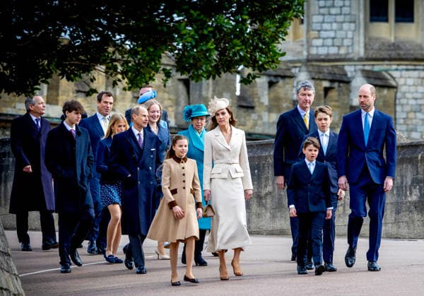 05-04-2026 England Prince of Wales, William and Prince George, the Princess of Wales, Catherine and Prince Louis and Princess Charlotte and Prince Edward and Princess Anne attend the Easter Mattins Service at St. Georges Chapel, Windsor Castle on Easter Sunday in Windsor, Berkshire, UK. Â  Copyright: xPPEx
