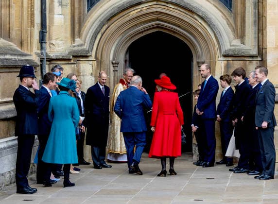 05-04-2026 England Prince of Wales, William and Prince George, the Princess of Wales, Catherine and Prince Louis and Princess Charlotte and Prince Edward and Princess Anne attend the Easter Mattins Service at St. Georges Chapel, Windsor Castle on Easter Sunday in Windsor, Berkshire, UK. Â  Copyright: xPPEx