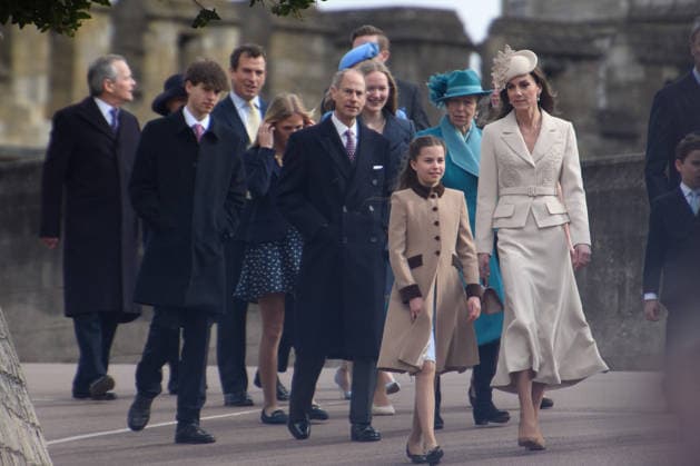 Easter Service at St. George s Chapel, Windsor Castle, London, UK - Sunday 5 April (R-L) - Catherine - Princess of Wales, Princess Charlotte, Anne - The Princess Royal and Prince Edward - The Duke of Edinburgh arrives for an Easter Service at St. George s Chapel, Windsor Castle, London, England, UK on Sunday 5 April, 2026., Credit:Justin Ng Avalon UK, England, London, St. George s Chapel, Windsor Castle Copyright: xJustinxNgx xAvalonx 1088789866