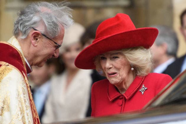 Easter Service at St. George s Chapel, Windsor Castle, London, UK - Sunday 5 April Queen Camilla arrives for an Easter Service at St. George s Chapel, Windsor Castle, London, England, UK on Sunday 5 April, 2026., Credit:Justin Ng Avalon UK, England, London, St. George s Chapel, Windsor Castle Copyright: xJustinxNgx xAvalonx 1088789900