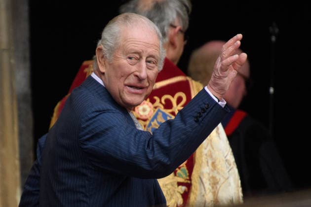 Easter Service at St. George s Chapel, Windsor Castle, London, UK - Sunday 5 April King Charles III arrives for an Easter Service at St. George s Chapel, Windsor Castle, London, England, UK on Sunday 5 April, 2026., Credit:Justin Ng Avalon UK, England, London, St. George s Chapel, Windsor Castle Copyright: xJustinxNgx xAvalonx 1088789906