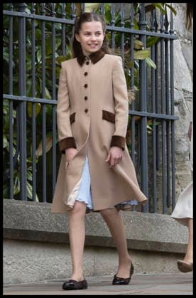 . 05 04 2026. Windsor , United Kingdom. Princess Charlotte arriving at the Easter Sunday church service at Windsor Castle , United Kingdom.  xStephenxLockx xi-Imagesx IIM-26682-0083