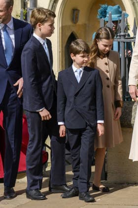 British Royal Family attend Easter Sunday Service at Windsor Castle WINDSOR, UNITED KINGDOM - APRIL 05: William, Prince of Wales, Prince George, Prince Louis, Princess Charlotte and Catherine, Princess of Wales attend the Easter Service at St George’s Chapel at Windsor Castle in Windsor, United Kingdom on April 05, 2026 Stringer Anadolu Windsor United Kingdom. Editorial use only. Please get in touch for any other usage.  Copyright: x2026xAnadoluxStringerx