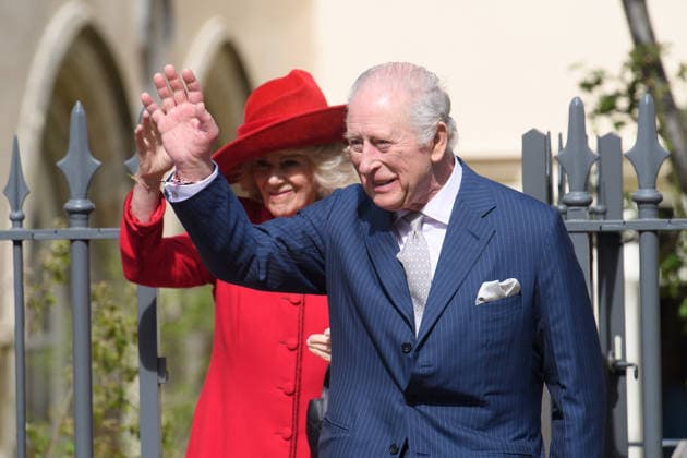 Easter Service at St. George s Chapel, Windsor Castle, London, UK - Sunday 5 April King Charles III and Queen Camilla depart an Easter Service at St. George s Chapel, Windsor Castle, London, England, UK on Sunday 5 April, 2026., Credit:Justin Ng Avalon UK, England, London, St. George s Chapel, Windsor Castle Copyright: xJustinxNgx xAvalonx 1088832457