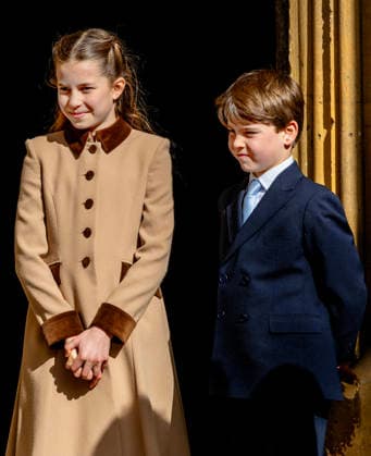 05-04-2026 England Prince Louis and Princess Charlotte attend the Easter Mattins Service at St. Georges Chapel, Windsor Castle on Easter Sunday in Windsor, Berkshire, UK. Â  Copyright: xPPEx