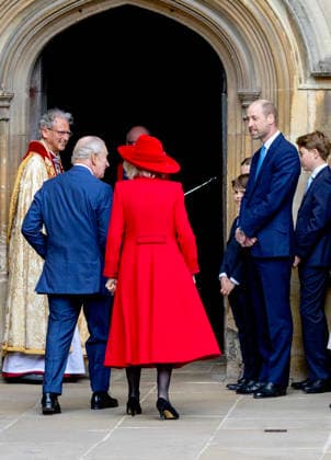 05-04-2026 England King Charles and Queen Camilla and Prince of Wales, William and Prince George, the Princess of Wales, Catherine and Prince Louis and Princess Charlotte attend the Easter Mattins Service at St. Georges Chapel, Windsor Castle on Easter Sunday in Windsor, Berkshire, UK. Â  Copyright: xPPEx