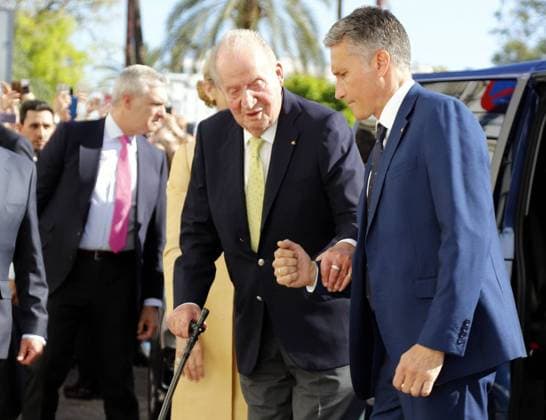 Spanish Emeritus King Juan Carlos I and Infanta Elena attending bullfighting fair in Sevilla on Sunday, 5 April 2026 Cordon Press 