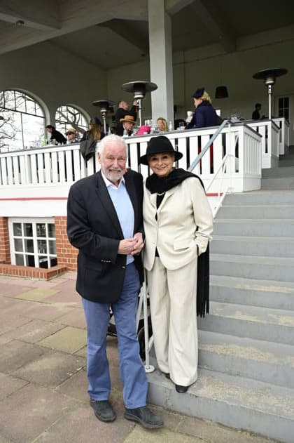 Dagmar Frederic with husband Klaus Lenk at the grand opening of the 2026 season at Hoppegarten racecourse Berlin, 05 04 2026 Copyright: xMatthiasxWehnertx