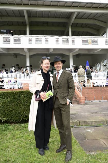 Tom Schilling and wife Annie Mosebach at the grand opening of the 2026 season at Hoppegarten racecourse Berlin, 05 04 2026 Copyright: xMatthiasxWehnertx