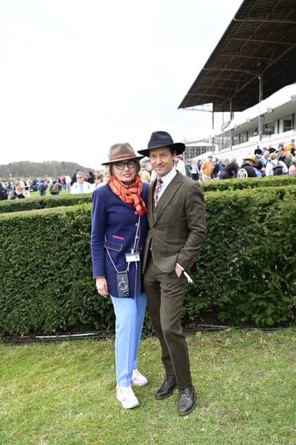 Tini Gräfin von Rothkirch and Tom Schilling at the grand opening of the 2026 season at Hoppegarten racecourse Berlin, 05 04 2026 Copyright: xMatthiasxWehnertx