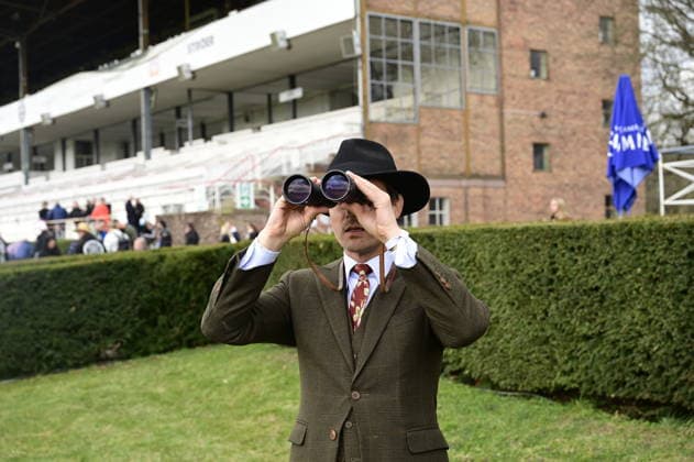 Tom Schilling at the grand opening of the 2026 season at Hoppegarten racecourse Berlin, 05 04 2026 Copyright: xMatthiasxWehnertx