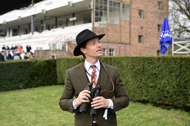Tom Schilling at the grand opening of the 2026 season at Hoppegarten racecourse Berlin, 05 04 2026 Copyright: xMatthiasxWehnertx