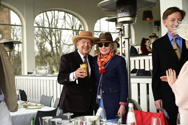 Jörg Woltmann and Tini Gräfin von Rothkirch at the grand opening of the 2026 season at Hoppegarten racecourse Berlin, 05 04 2026 Copyright: xMatthiasxWehnertx