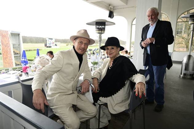 Roman Knizka and Dagmar Frederic at the grand opening of the 2026 season at Hoppegarten racecourse Berlin, 05 04 2026 Copyright: xMatthiasxWehnertx