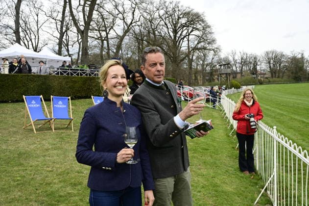 Patrick Graf von Faber Castell and his wife Sandra Sophie Gräfin von Faber Castell at the grand opening of the 2026 season at Hoppegarten racecourse Berlin, 05 04 2026 Copyright: xMatthiasxWehnertx