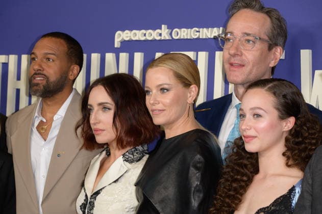 The Miniature Wife Premiere - Los Angeles, USA LOS ANGELES, USA. April 06, 2026: OT Fagbenle, Zoe Lister-Jones, Elizabeth Banks, Matthew Macfadyen & Sofia Rosinsky at the premiere for The Miniature Wife at the DGA Theatre. Los Angeles CA USA  Copyright: xPaulxSmith Featureflashx