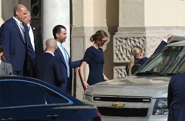 Donald Trump Jr. visits Banja Luka Donald Trump Jr., the eldest son of the U.S. president, and his fiance Bettina Anderson leaves Banski Dvor after panel discussion on economic cooperation and geopolitical developments in Banja Luka, Bosnia and Herzegovina, on April 07, 2026.  DejanxRakita PIXSELL